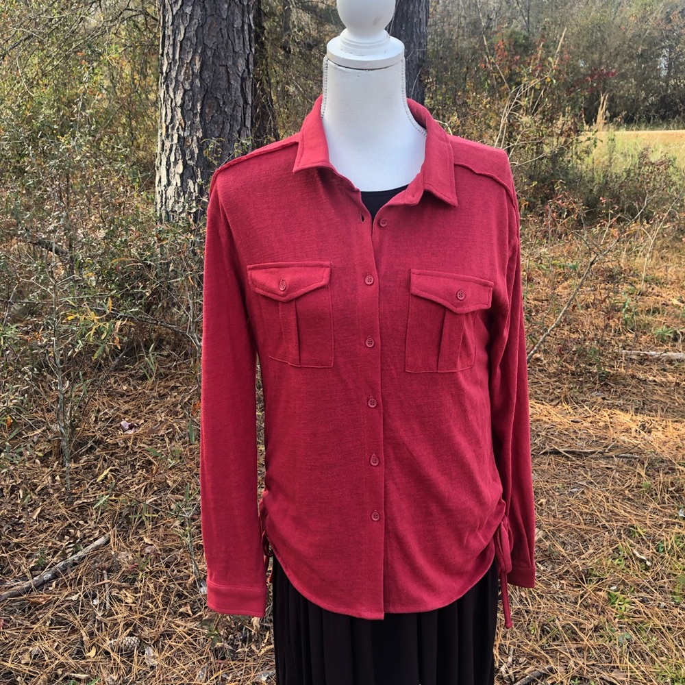 NEW Dear John Button Front Top
